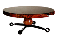 Red River Gum (glass topped) Table
